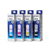 Epson 003 65ml Ink Bottle (Magenta, Yellow, Cyan, Black) ;Compatible with :L1100/L1200/L3100/L3200/L3500/L5100/L5200/L11050