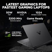 HP Victus Intel Core i5 12th Gen 12450H – (8 GB/512 GB SSD/Windows 11 Home/4 GB Graphics/NVIDIA GeForce RTX 2050) 15-fa1226TX Gaming Laptop (15.6 inch, Performance Blue, 2.3 Kg)