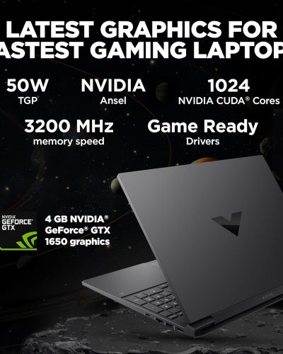HP Victus Intel Core i5 12th Gen 12450H – (8 GB/512 GB SSD/Windows 11 Home/4 GB Graphics/NVIDIA GeForce RTX 2050) 15-fa1226TX Gaming Laptop (15.6 inch, Performance Blue, 2.3 Kg)