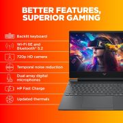 HP Victus Intel Core i5 12th Gen 12450H – (8 GB/512 GB SSD/Windows 11 Home/4 GB Graphics/NVIDIA GeForce RTX 2050) 15-fa1226TX Gaming Laptop (15.6 inch, Performance Blue, 2.3 Kg)