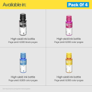 HP GT52 CMY/GT53 Black Ink Bottle Pack Of 4