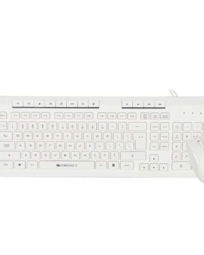ZEBRONICS Zeb-JUDWAA 900 Wired USB Keyboard and Mouse Set with 12 hotkeys, 800/1200/1600 DPI, 1.8m USB Cable, Dedicated DPI Button, UV Printed chiclet Keys, Rupee Key and Silent Usage