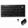 Frontech KB-0015 Multi-Device Wireless Keyboard Mouse Combo for Seamless Connection || Black || Compatible for PC, Laptop, Windows, Mac, Android with Nano reciver