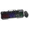 TAG GAMERZ Gaming Combo KIT Avenger RGB Keyboard/Mouse with 3 Color LED Keyboard and 1200/1600/2400/3200 DPI (Black)