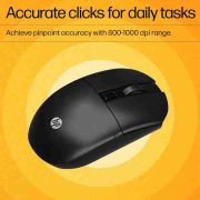HP KM200 Wireless Mouse and Keyboard Combo, Full-Size Ergonomic Design, 3 Button and Built-in Scroll Wheel, 2.4 GHz Wireless connectio, 3 Years Warranty (7J4G8AA)
