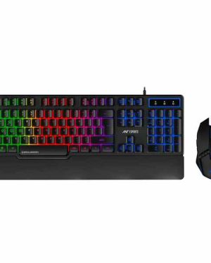Ant Esports KM500W Gaming Backlit Keyboard and Mouse Combo, LED Wired Gaming Keyboard, Ergonomic & Wrist Rest Keyboard, Programmable Gaming Mouse for PC/Laptop/Mac- World of Warships Edition