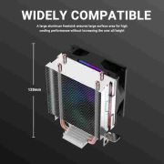 Ant Esports ICE-C200 V2 CPU Cooler/CPU Fan with Rainbow LED Fan | Support – Intel : LGA1700 / 115X / 1200/1366 x 775 & AMD : AM5, AM4, AM3+, AM3, AM2+, FM2, FM1