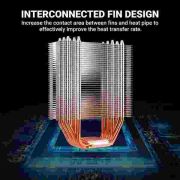 Ant Esports ICE-C612 V2 ARGB CPU Cooler| Support Intel LGA1200, LGA115X, LGA20XX, LGA1366, LGA1700 and AMD FM1, FM2, FM2+, AM2, AM2+, AM3, AM3+, AM4, AM5