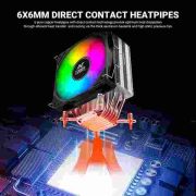Ant Esports ICE-C612 V2 ARGB CPU Cooler| Support Intel LGA1200, LGA115X, LGA20XX, LGA1366, LGA1700 and AMD FM1, FM2, FM2+, AM2, AM2+, AM3, AM3+, AM4, AM5