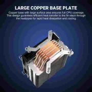 Ant Esports ICE-C612 V2 ARGB CPU Cooler| Support Intel LGA1200, LGA115X, LGA20XX, LGA1366, LGA1700 and AMD FM1, FM2, FM2+, AM2, AM2+, AM3, AM3+, AM4, AM5