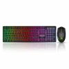 Ant Esports KM1600 Gaming Keyboard & Mouse Combo, Wired Backlit Rainbow LED Keyboard & 3200 DPI Gaming Mouse for PC/Laptop – Black