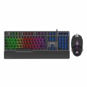 Ant Esports KM540 Gaming Backlit Keyboard and Mouse Combo, LED Wired Gaming Keyboard, Ergonomic & Wrist Rest Keyboard, Programmable Gaming Mouse for PC/Laptop/Mac Black