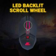 Ant Esports KM540 Gaming Backlit Keyboard and Mouse Combo, LED Wired Gaming Keyboard, Ergonomic & Wrist Rest Keyboard, Programmable Gaming Mouse for PC/Laptop/Mac Black
