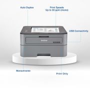 Brother HL-L2321D Automatic Duplex Laser Printers with 30 PPM Print Speed, 8 MB Memory, Large 250 Sheet Paper Tray, Wired USB Connectivity