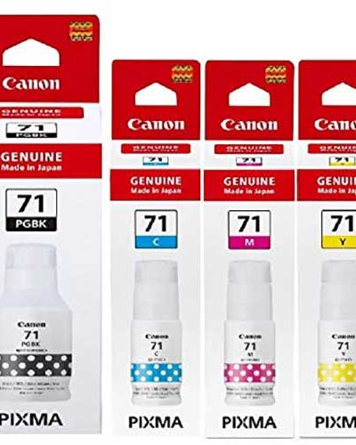 Canon 71 B/C/Y/M Ink Bottles GI-71 4 Pack Combo
