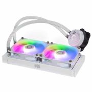 Cooler Master ML240L Core ARGB CPU Liquid Cooler – White | Support Intel & AMD Processor – LGA1700, LGA1200, LGA1151, AM5, AM4 | Gen S Dual Chamber Pump | 240mm AIO | New Pressure Optimised Fans