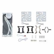 Cooler Master ML240L Core ARGB CPU Liquid Cooler – White | Support Intel & AMD Processor – LGA1700, LGA1200, LGA1151, AM5, AM4 | Gen S Dual Chamber Pump | 240mm AIO | New Pressure Optimised Fans