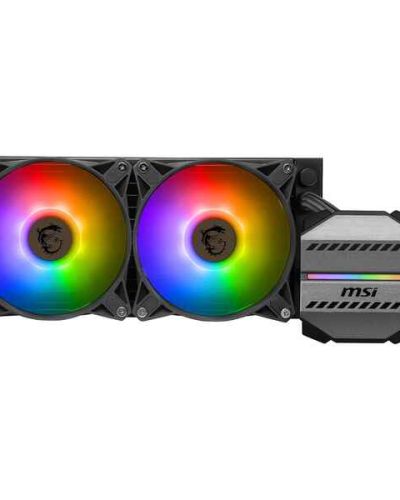MSI MAG CORELIQUID M240 AIO CPU Liquid Cooler, 240mm Radiator, 2 x 120mm Fans, Split-Flow Water Cooling, LGA 1700 and AM5 Compatibility
