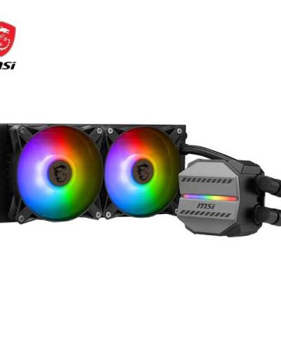 MSI MAG CORELIQUID M240 AIO CPU Liquid Cooler, 240mm Radiator, 2 x 120mm Fans, Split-Flow Water Cooling, LGA 1700 and AM5 Compatibility