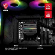 MSI MAG CORELIQUID M240 AIO CPU Liquid Cooler, 240mm Radiator, 2 x 120mm Fans, Split-Flow Water Cooling, LGA 1700 and AM5 Compatibility