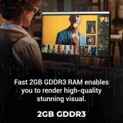 ZEBRONICS GT610 2GB DDR3 with Pcie 2.0,Multiconnectivity Hdmi Dvi Vga,High Efficiency,Heatsink with Fan