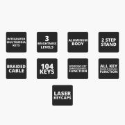Zebronics Transformer 1 – High Quality button | Backlight LED ON/OFF Function | Compact & Ergonomic Design