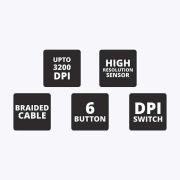 Zebronics Transformer 1 – High Quality button | Backlight LED ON/OFF Function | Compact & Ergonomic Design