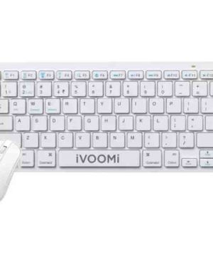 iVoomi Zoox Wireless Keyboard and Mouse with 2.4 GHz & Bluetooth 5.0 Connectivity Combo Set