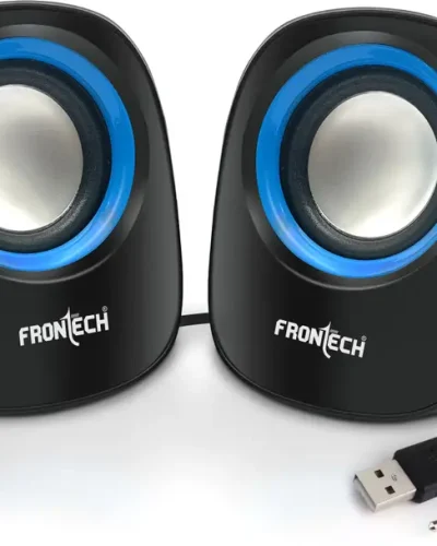 Frontech SPK-0003BLU 3 W Bluetooth Laptop/Desktop Speaker (Blue, 2.0 Channel)