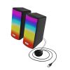 Ant Esports GS510 Multimedia 2.0 Channel USB Powered Bluetooth RGB Gaming Speakers with Control pod for Volume, RGB and Memory Card Slot -Perfect Computer Speakers for Desktop, PC, Laptop,Mobile-Black