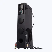 Zeb Impact Tower Remote control Speaker, Wireless BT/USB/ FM /AUX/MIC Input, LED Display