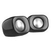 HP DHS-2111 Wired Speaker, 2-Channel Surround Sound, 3.5mm aux connectivity, PC and Phone Compatible, Easy Volume Controls, 1-Year Warranty, 0.27 kg, Black
