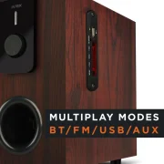 Intex 2.1 Choral TUFB OS 40 W Bluetooth Home Theatre (Black and Brown, 2.1 Channel)