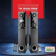 Intex Mm USB Speaker Tw 16000 Fmub(Dual), Black