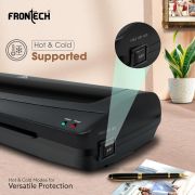 FRONTECH HD-32020 Laminator/Lamination Machine, Adjustable Temperature, Over-Thin Design with 4 Rollers, for Office and Home, 1 Year Warranty (LAM-0001, Grey)