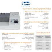 GOBBLER Type-320 All-in-One Professional Lamination/Laminating Metal Machine | Hot & Cold | A3 Laminator (Photos ID, I-Card, Documents, Certificate) - White