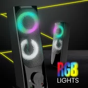 Zeb Wonderbar 10 2.0 multimedia RGB speaker for Laptop, Desktop, Mobile, TV, 3.5mm jack, USB