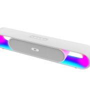 TAG Kolors 16W Portable Wireless Bluetooth Speaker with Dynamic Stereo Sound | Customizable RGB LED Lights | TWS Feature | Supports Micro SD Cards, FM, USB | Comes with Inbuilt Mic (White)