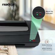 FRONTECH HD-32020 Laminator/Lamination Machine, Adjustable Temperature, Over-Thin Design with 4 Rollers, for Office and Home, 1 Year Warranty (LAM-0001, Grey)