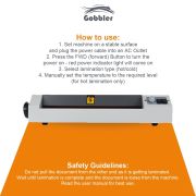 GOBBLER Type-320 All-in-One Professional Lamination/Laminating Metal Machine | Hot & Cold | A3 Laminator (Photos ID, I-Card, Documents, Certificate) - White