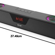 EVM EnBar 2.0 Bluetooth Speaker - RGB Lights - 8 Hrs of Playtime - 16W Max Output - Type C & Aux Cable Included - 1 Year Warranty (EVM-BTS-101)