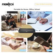 FRONTECH HD-32020 Laminator/Lamination Machine, Adjustable Temperature, Over-Thin Design with 4 Rollers, for Office and Home, 1 Year Warranty (LAM-0001, Grey)