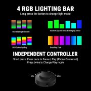 Ant Esports GS510 Multimedia 2.0 Channel USB Powered Bluetooth RGB Gaming Speakers with Control pod for Volume, RGB and Memory Card Slot -Perfect Computer Speakers for Desktop, PC, Laptop,Mobile-Black