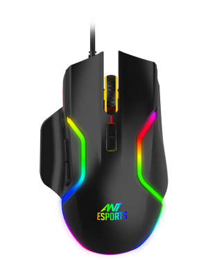 Ant Esports GM340 RGB Gaming Mouse || RGB Lighting || Ambidextrous Design || Adjustable DPI from 800 DPI to 12800 DPI
