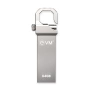 EVM EnStore Metal USB 2.0 Flash Drive – High Read Speeds up to 15MB/s & Write Speeds up to 8MB/s – Durable Metal Casing – Ideal for Data Transfer & Storage