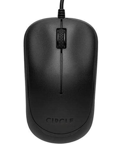 CIRCLE Cm-327 Optical Input Mouse, USB, Black