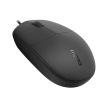 RAPOO 100 Wired USB Mouse, 3 yr Warranty, 1600 DPI Optical Tracking, Ambidextrous PC/Mac/Laptop – Black