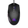 Ant Esports GM60 Optical Gaming Mouse Wired, 6 Programmable Buttons, 3200 DPI Adjustable, Optical Gamer Gaming Mice with Multicolour LED Lights – Black