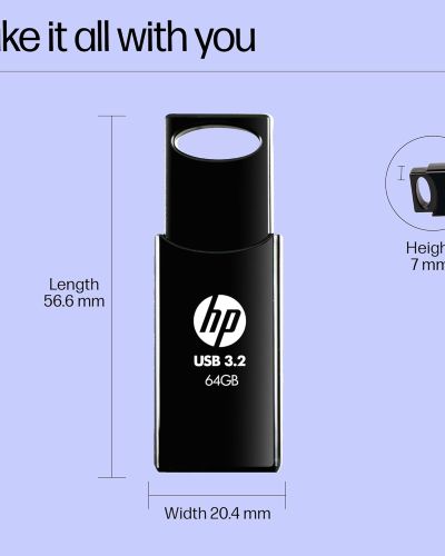 HP 712w USB 3.2 Flash Drive – Black