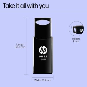HP 712w USB 3.2 Flash Drive – Black